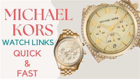 how to remove links from michael kors bradshaw smartwatch|Michael Kors watch removal.